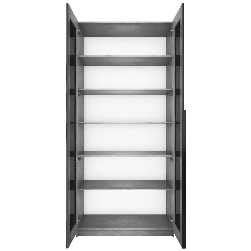 Фото 4 Шкаф распашной Мебельная компания е1 LCKSch_SH_1000_BT 101x220x52.5 см ЛДСП цвет бетон