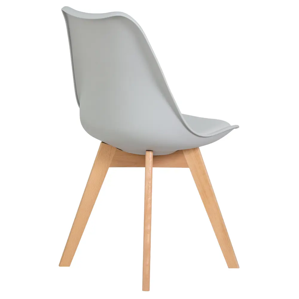 Фото 2 Кухонный стул Dobrin Jerry Soft LMZL 49x49x54 см пластик цвет светло-серый Фото 2 Кухонный стул Dobrin Jerry Soft LMZL 49x49x54 см пластик цвет светло-серый