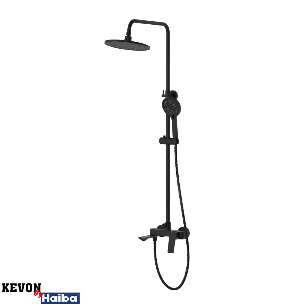 Фото Душевая система KEVON KVHB24816-7 цвет черный Фото Душевая система KEVON KVHB24816-7 цвет черный