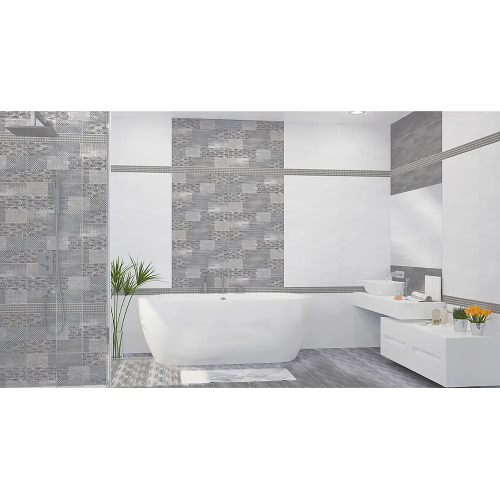 Фото Плитка Azori 505731101 31.5x63см 1.59 м² цвет серый, цена за упаковку