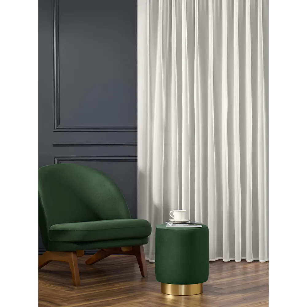 Фото Штора Arya home 8001885866318 на шторной ленте 250x200 см цвет молочный Фото Штора Arya home 8001885866318 на шторной ленте 250x200 см цвет молочный