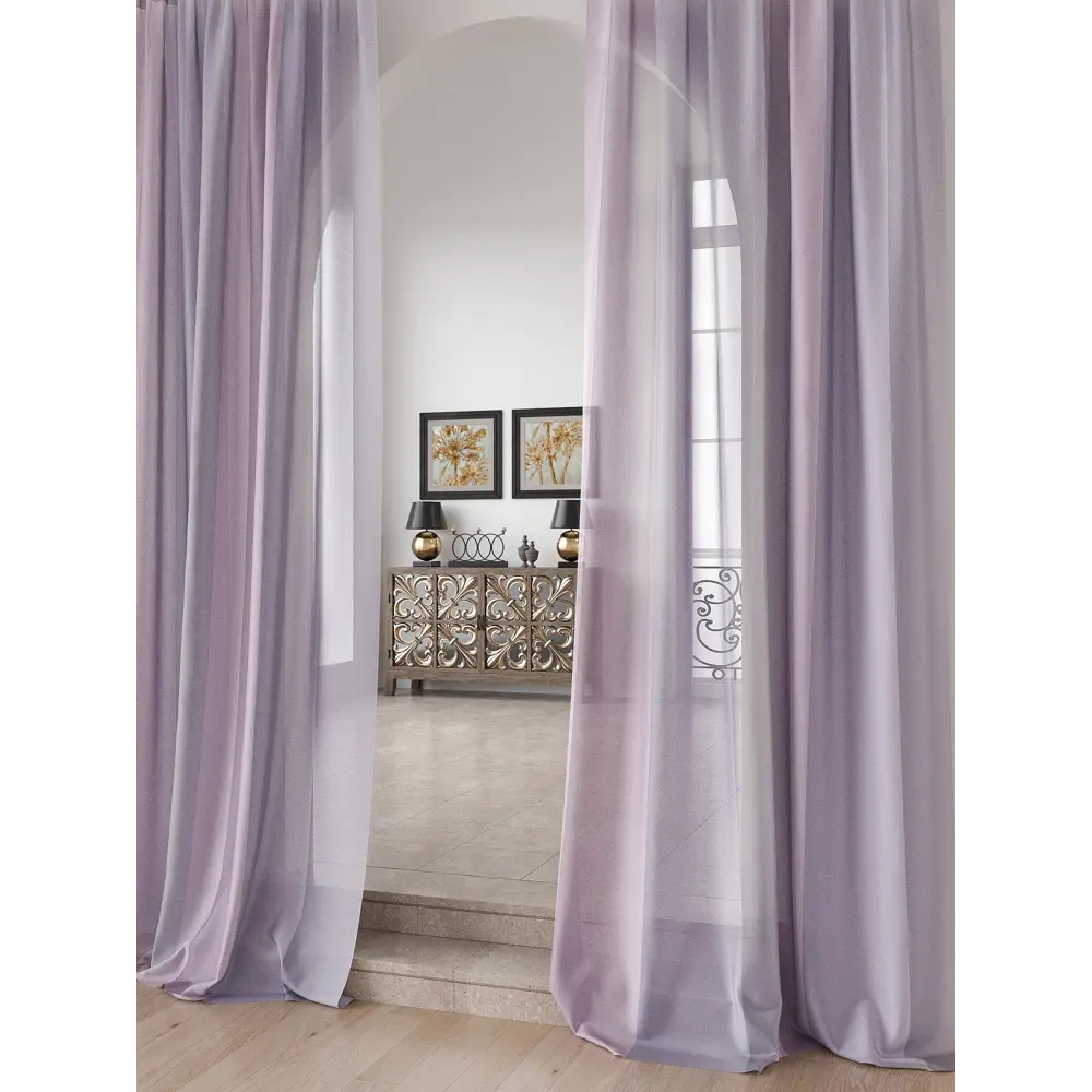 Фото 2 Тюль Comfy way Лоуна - 91 CW754091-230 на шторной ленте 230x150 см цвет фиолетовый Фото 2 Тюль Comfy way Лоуна - 91 CW754091-230 на шторной ленте 230x150 см цвет фиолетовый