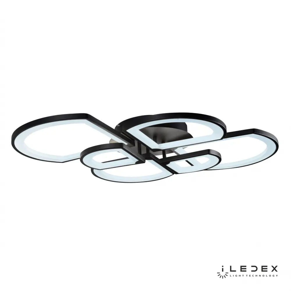 Фото 4 Люстра потолочная светодиодная iLedex 6882_6 BK с пультом управления, 28 м², цвет белый Фото 4 Люстра потолочная светодиодная iLedex 6882_6 BK с пультом управления, 28 м², цвет белый