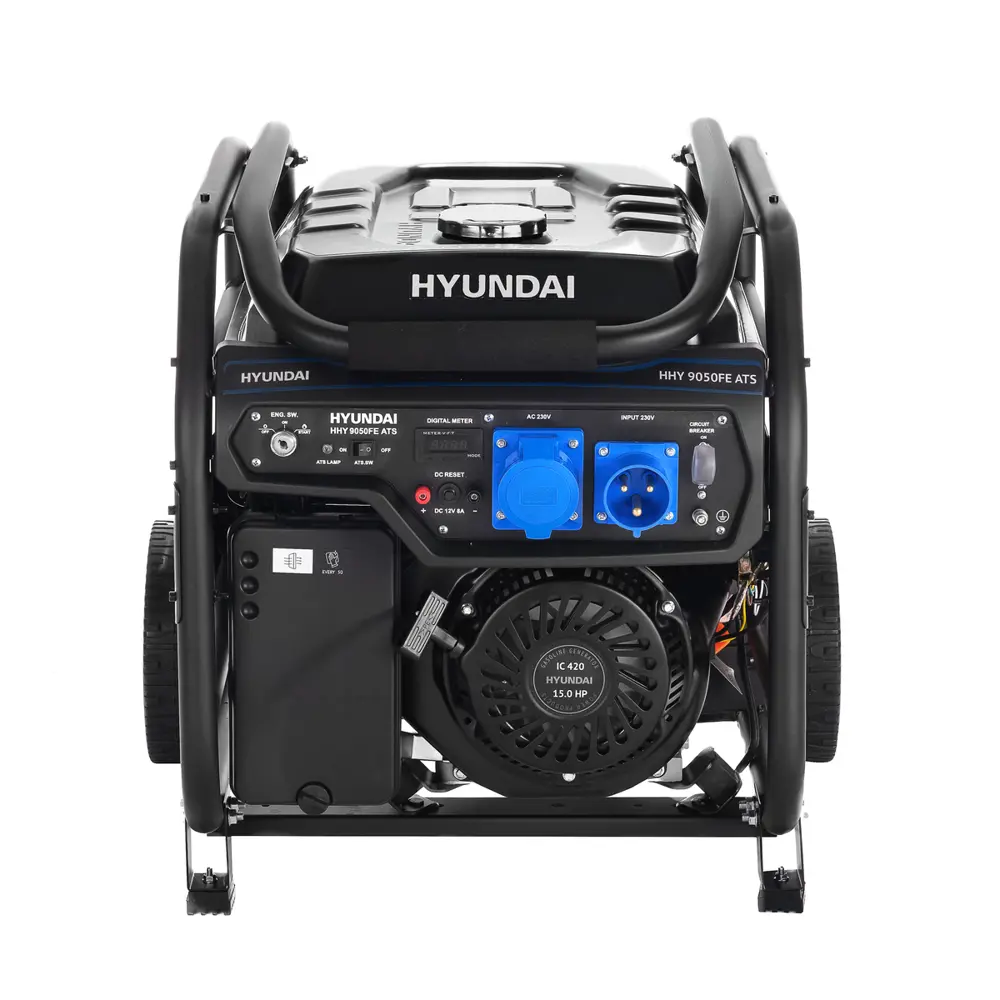 Фото Генератор бензиновый Hyundai HHY 9050FE ATS 6.5 кВт Фото Генератор бензиновый Hyundai HHY 9050FE ATS 6.5 кВт