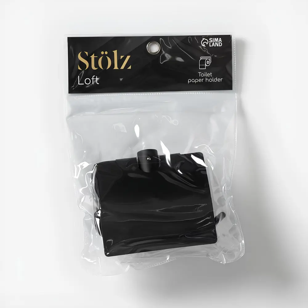 Фото 6 Держатель для туалетной бумаги Stolz 9327071 с крышкой из нержавеющей стали цвет черный Фото 6 Держатель для туалетной бумаги Stolz 9327071 с крышкой из нержавеющей стали цвет черный