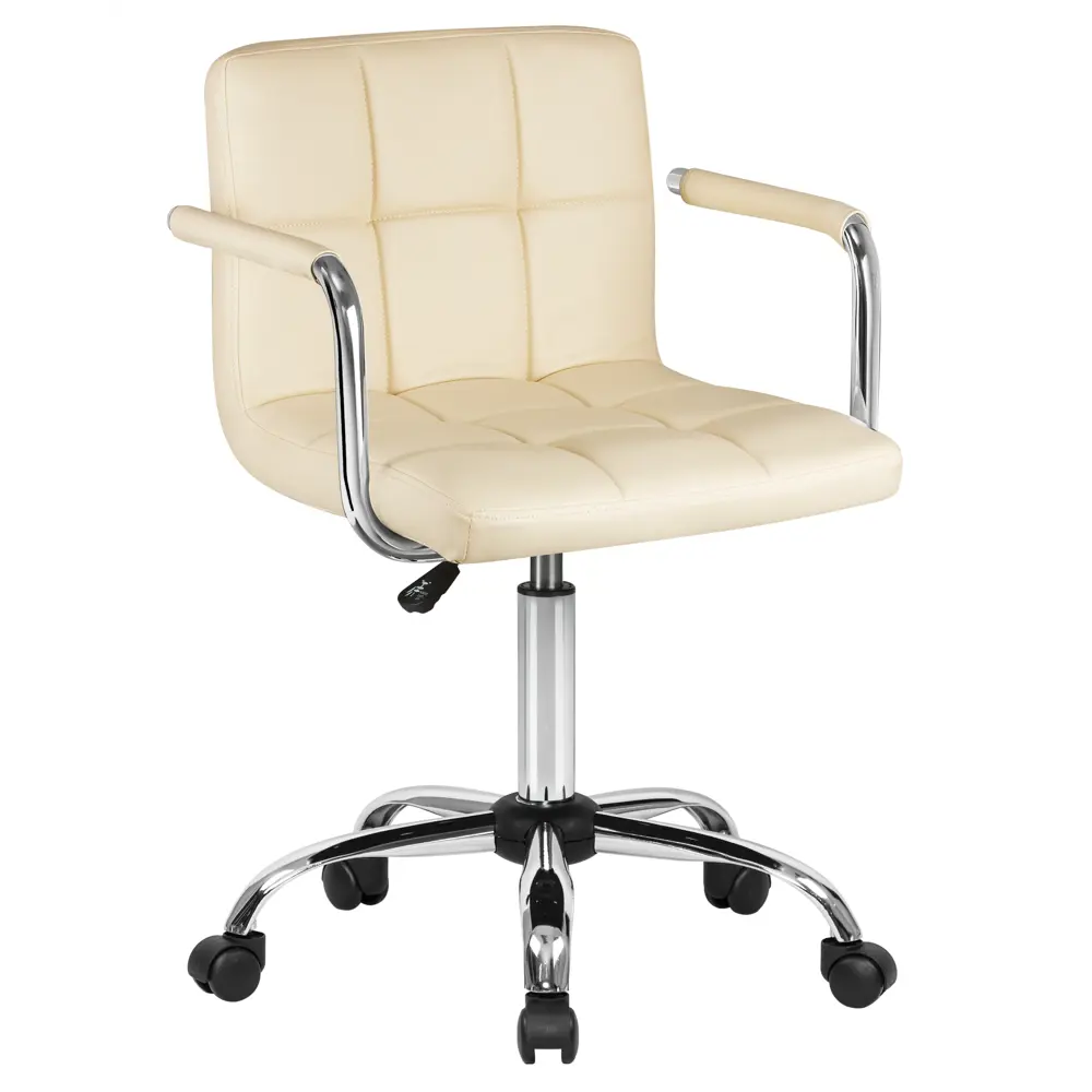 Фото Офисное кресло Dobrin Terry 58x95x58 см искусственная кожа цвет кремовый