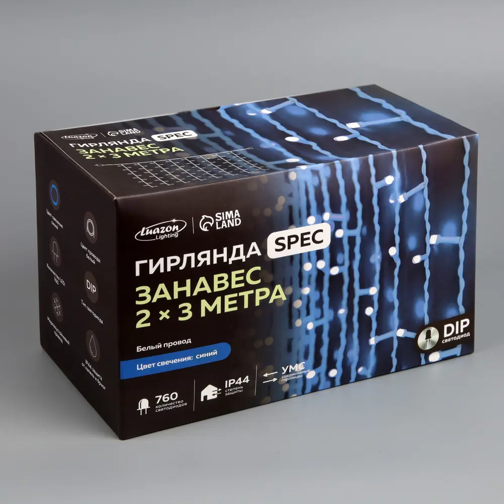 Фото 15 Электрогирлянда универсальная Luazon lighting 1080211 занавес 2x2 м 760 ламп синий 1 режим работы Фото 15 Электрогирлянда универсальная Luazon lighting 1080211 занавес 2x2 м 760 ламп синий 1 режим работы