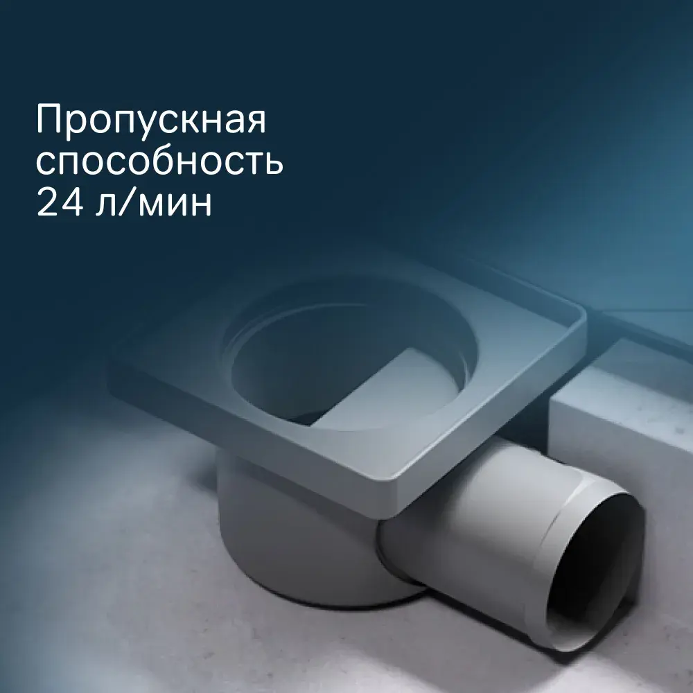 Фото 4 Трап для душа Am.pm W02BD-P11-010-01SB_7214 комбинированный затвор 10x10 см пластик Фото 4 Трап для душа Am.pm W02BD-P11-010-01SB_7214 комбинированный затвор 10x10 см пластик