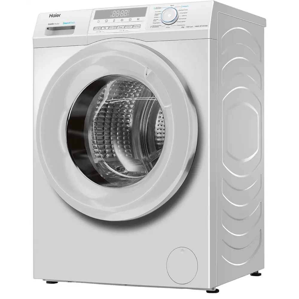 Фото 3 Стиральная машина Haier Hw60-bp10929be 59.5x85x39.4 см 6 кг цвет белый Фото 3 Стиральная машина Haier Hw60-bp10929be 59.5x85x39.4 см 6 кг цвет белый