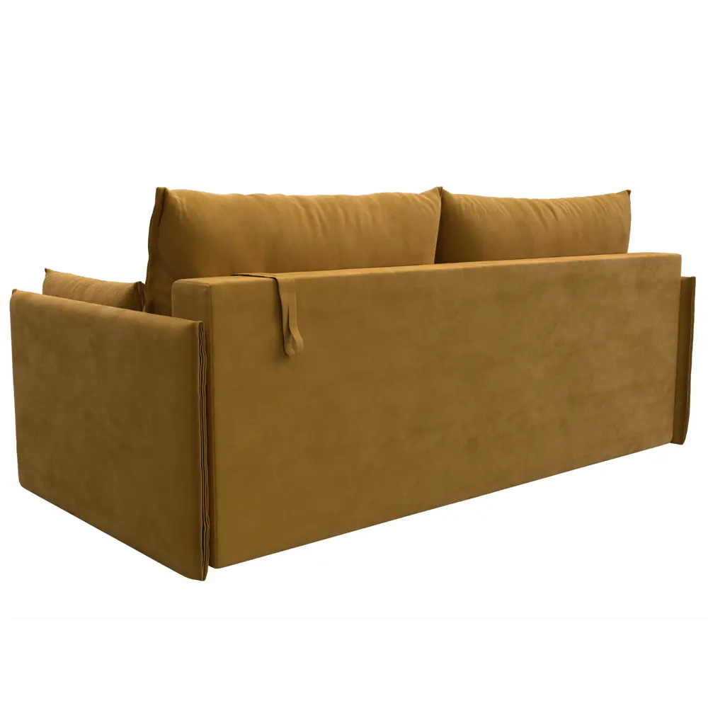 Фото 5 Диван прямой Сайгон Лига диванов 127086 203x90x105 см велюр цвет brut 10 желтый