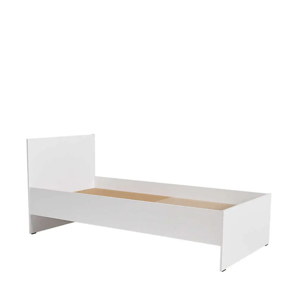 Фото 3 Кровать Adore White Series 96x89x195 см ДСП цвет белый Фото 3 Кровать Adore White Series 96x89x195 см ДСП цвет белый