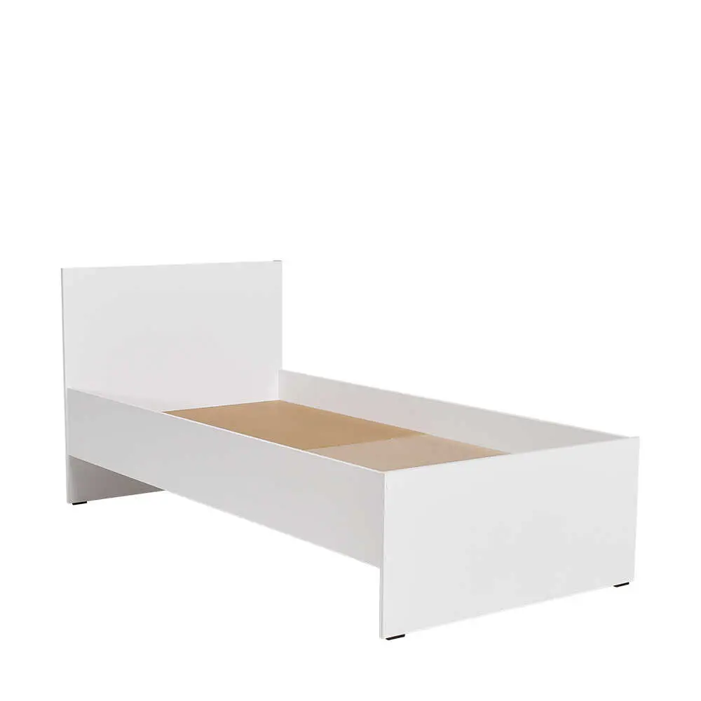 Фото 4 Кровать Adore White Series 96x89x195 см ДСП цвет белый Фото 4 Кровать Adore White Series 96x89x195 см ДСП цвет белый
