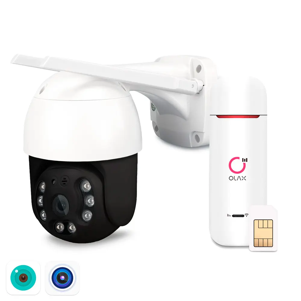 Фото Комплект видеонаблюдения 4G Ps-Link KIT-WPN501-4G 1 уличная камера с поворотным объективом 5 Мп Фото Комплект видеонаблюдения 4G Ps-Link KIT-WPN501-4G 1 уличная камера с поворотным объективом 5 Мп