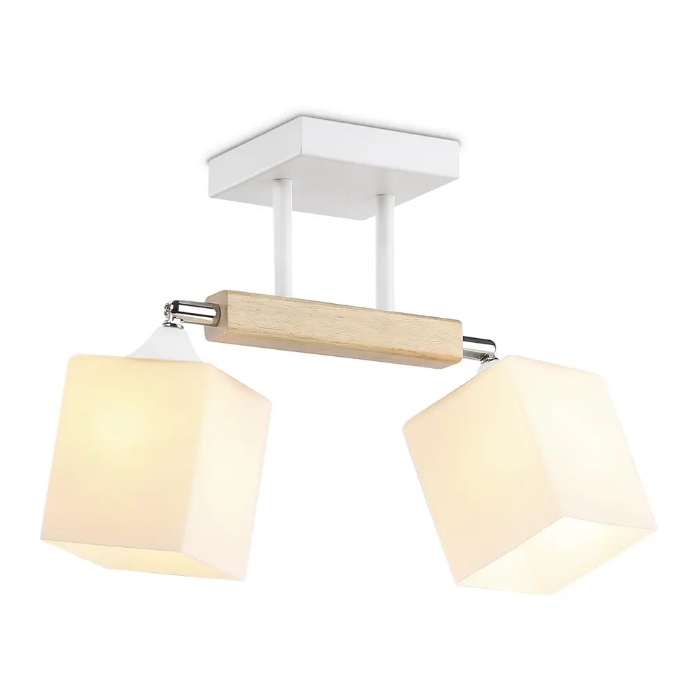 Фото 2 Светильник подвесной AMBRELLA LIGHT TR9511 2 лампы 9 м² цвет хром/белый