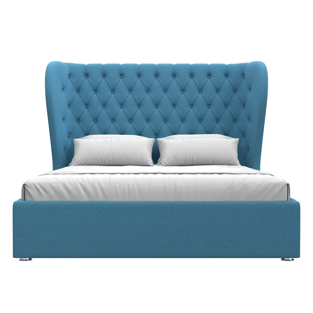 Фото 3 Кровать Далия 160 Лига диванов 123599 190x140x210 см рогожка цвет амур 10 голубой Фото 3 Кровать Далия 160 Лига диванов 123599 190x140x210 см рогожка цвет амур 10 голубой