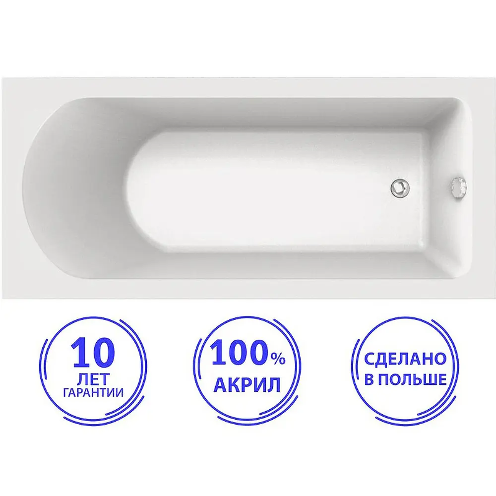 Фото Прямоугольная ванна C-BATH CBQ009001 акрил 170x75см Фото Прямоугольная ванна C-BATH CBQ009001 акрил 170x75см