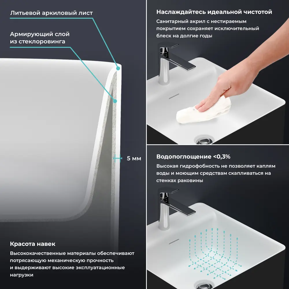 Фото 4 Напольная раковина отдельностоящая Wellsee Pure BY Wellsee 20213286R размер 45x45x85 см, с донным клапаном и сифоном Фото 4 Напольная раковина отдельностоящая Wellsee Pure BY Wellsee 20213286R размер 45x45x85 см, с донным клапаном и сифоном