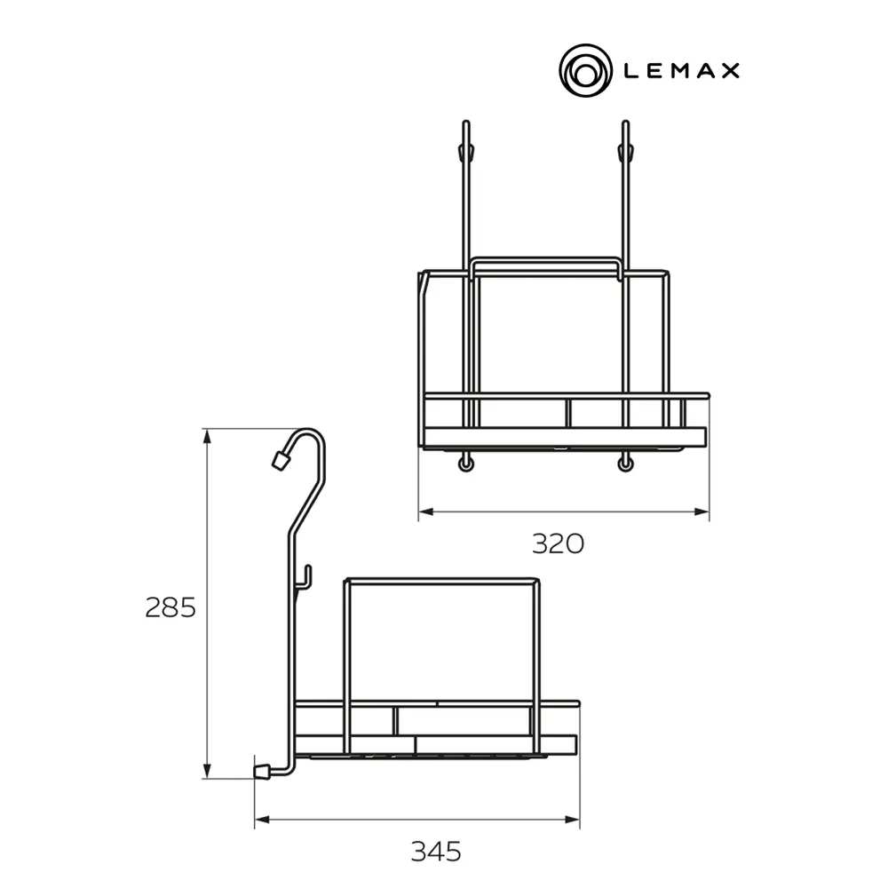 Фото 5 Настенный держатель для кухонных принадлежностей Lemax 34.5x28x32 см Металл цвет хромированный Фото 5 Настенный держатель для кухонных принадлежностей Lemax 34.5x28x32 см Металл цвет хромированный