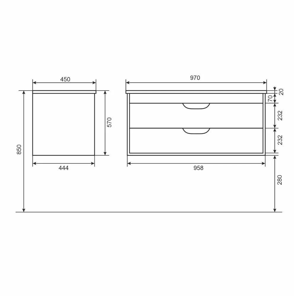 Фото 7 Тумба под раковину подвесная Uperwood Modul 2930205155 100см цвет черный Фото 7 Тумба под раковину подвесная Uperwood Modul 2930205155 100см цвет черный