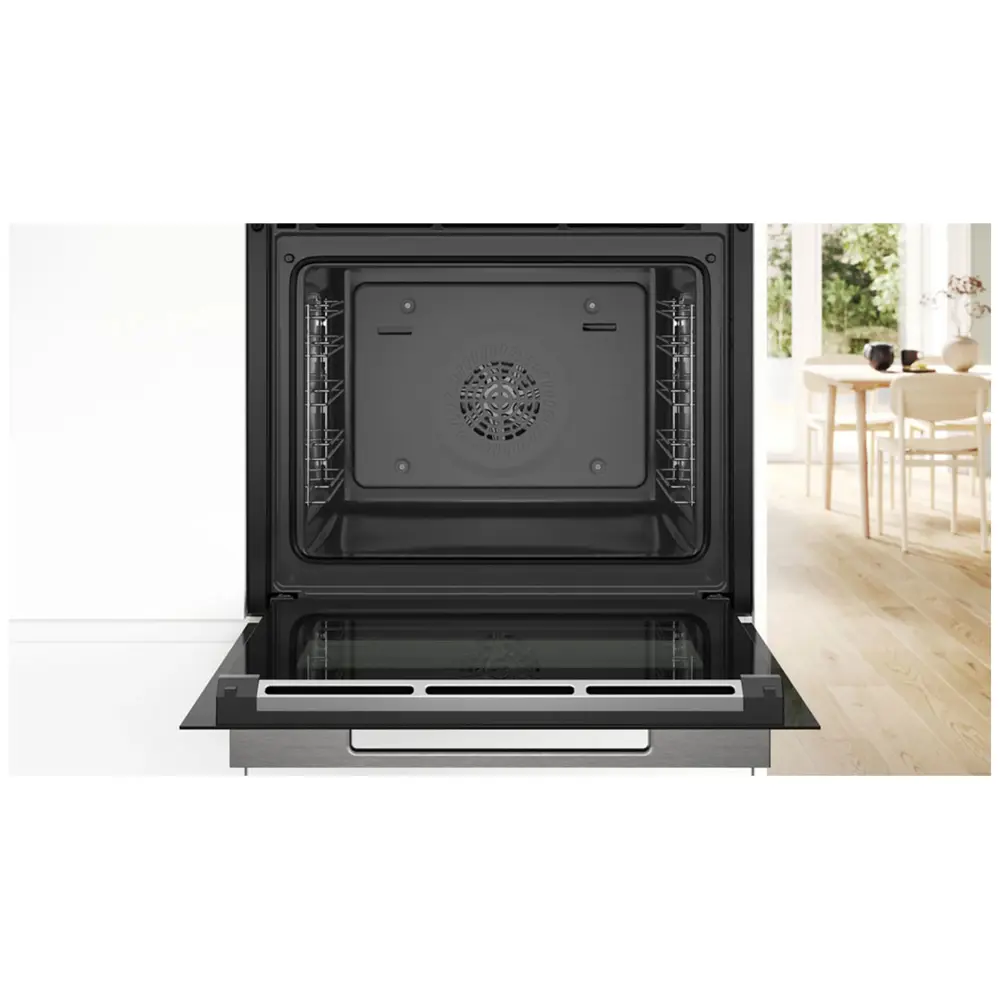 Фото 3 Встраиваемый духовой шкаф Bosch Hbg7341B1 59.40x59.50x56.80 см цвет черный Фото 3 Встраиваемый духовой шкаф Bosch Hbg7341B1 59.40x59.50x56.80 см цвет черный
