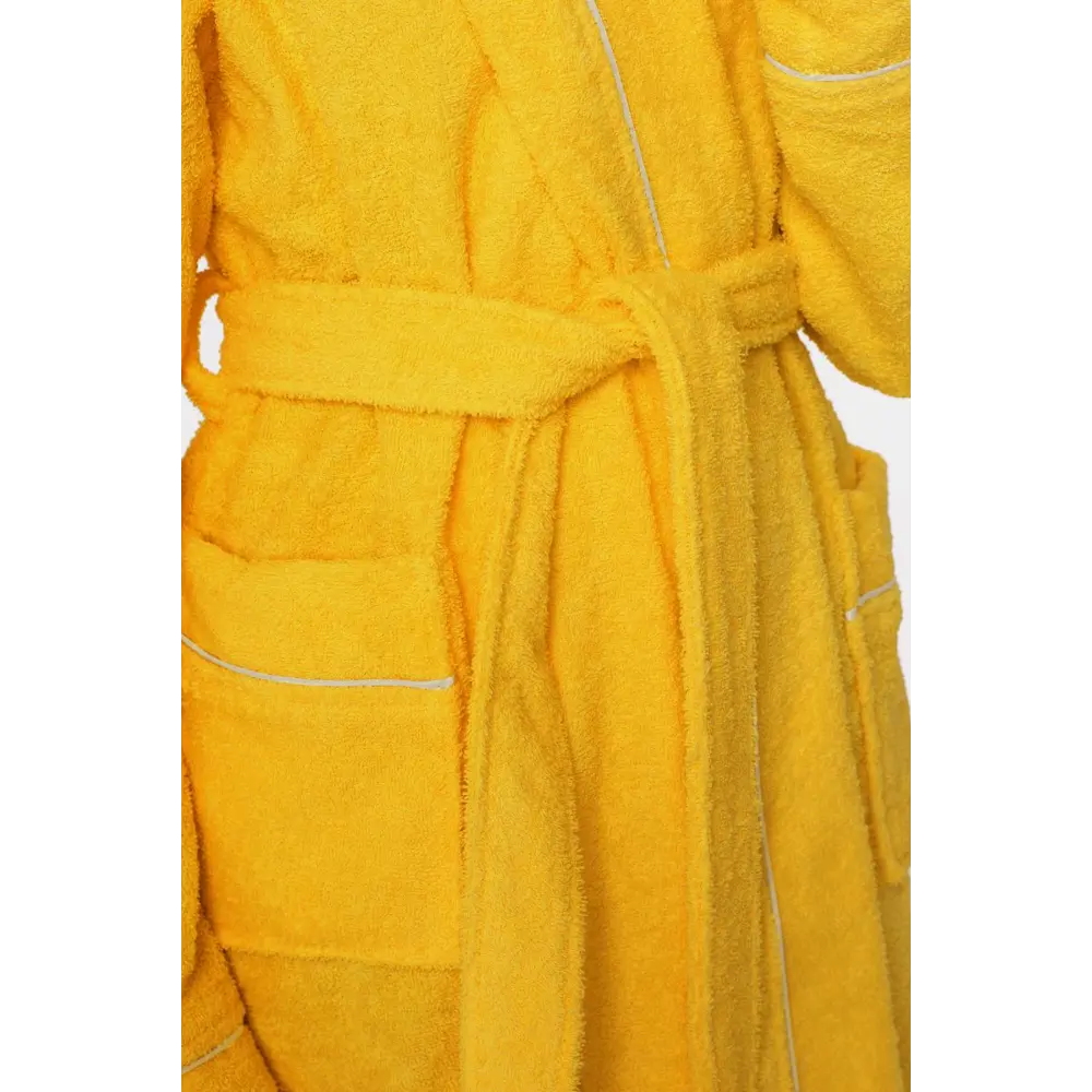 Фото 3 Банный халат Everliness 401-146-Л размер 11 лет цвет жёлтый/золотой Фото 3 Банный халат Everliness 401-146-Л размер 11 лет цвет жёлтый/золотой