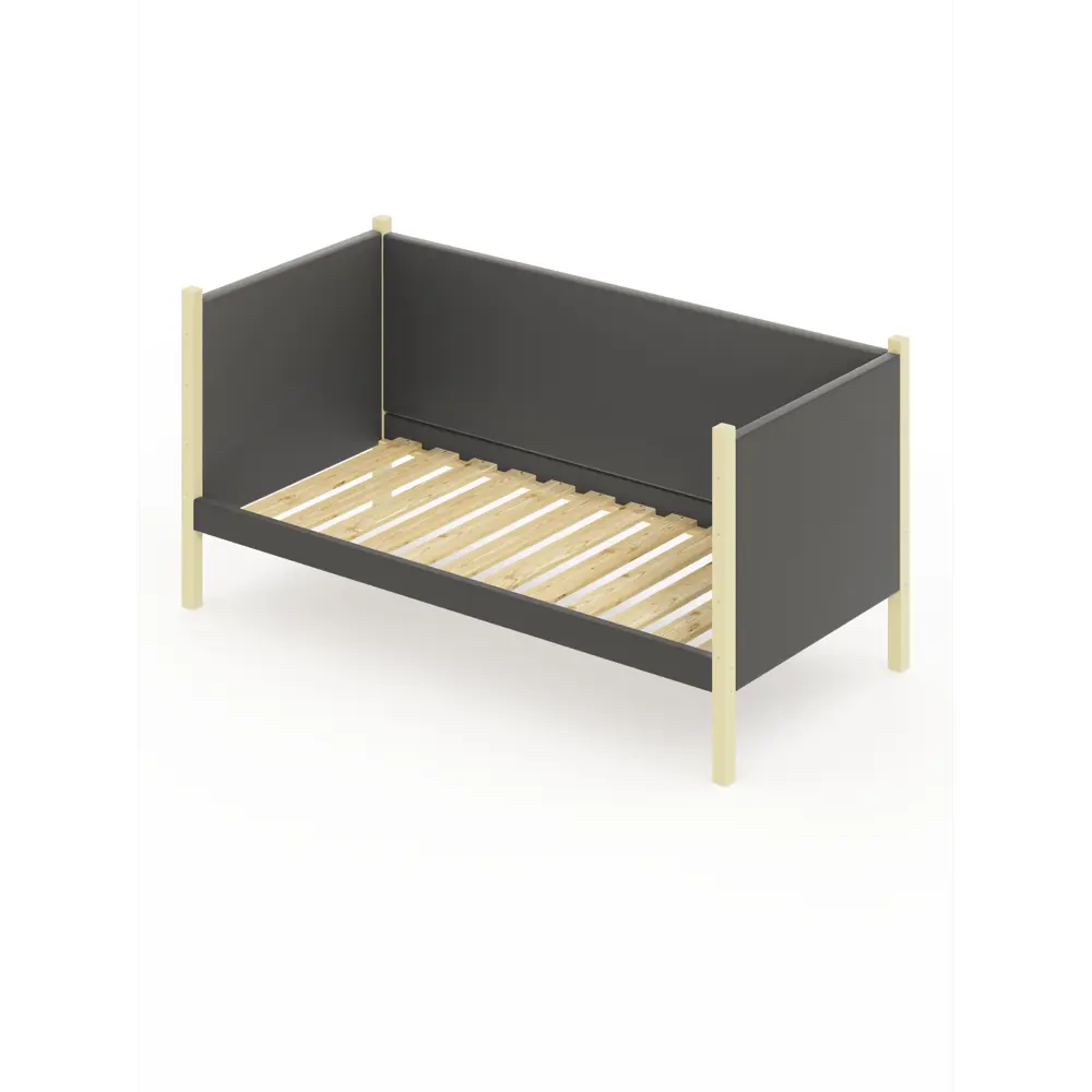 Фото Кровать Solarius Тахта реечное основание temser100-160van 110 x 101 x 170 см дерево цвет темно-серый, ванильный Фото Кровать Solarius Тахта реечное основание temser100-160van 110 x 101 x 170 см дерево цвет темно-серый, ванильный