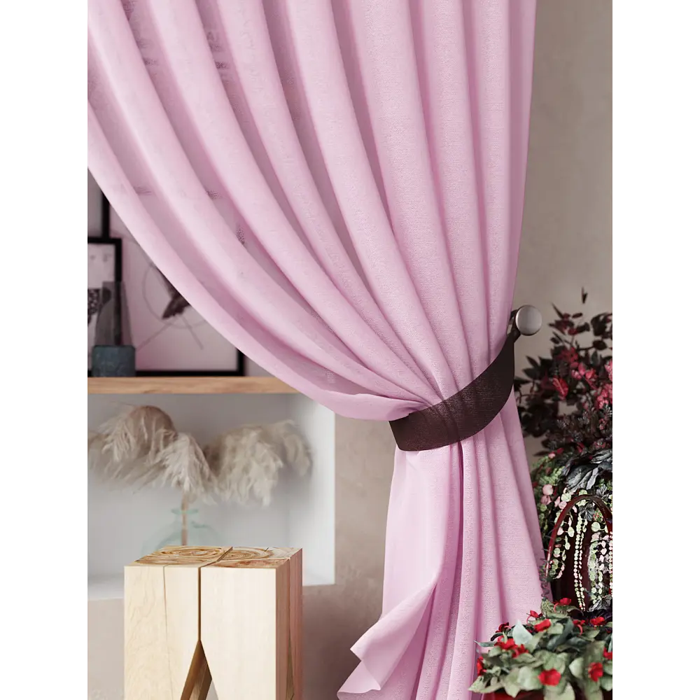 Фото 6 Тюль Helga Базовая коллекция HH207264-290 на шторной ленте 290x300 см цвет розовый Фото 6 Тюль Helga Базовая коллекция HH207264-290 на шторной ленте 290x300 см цвет розовый