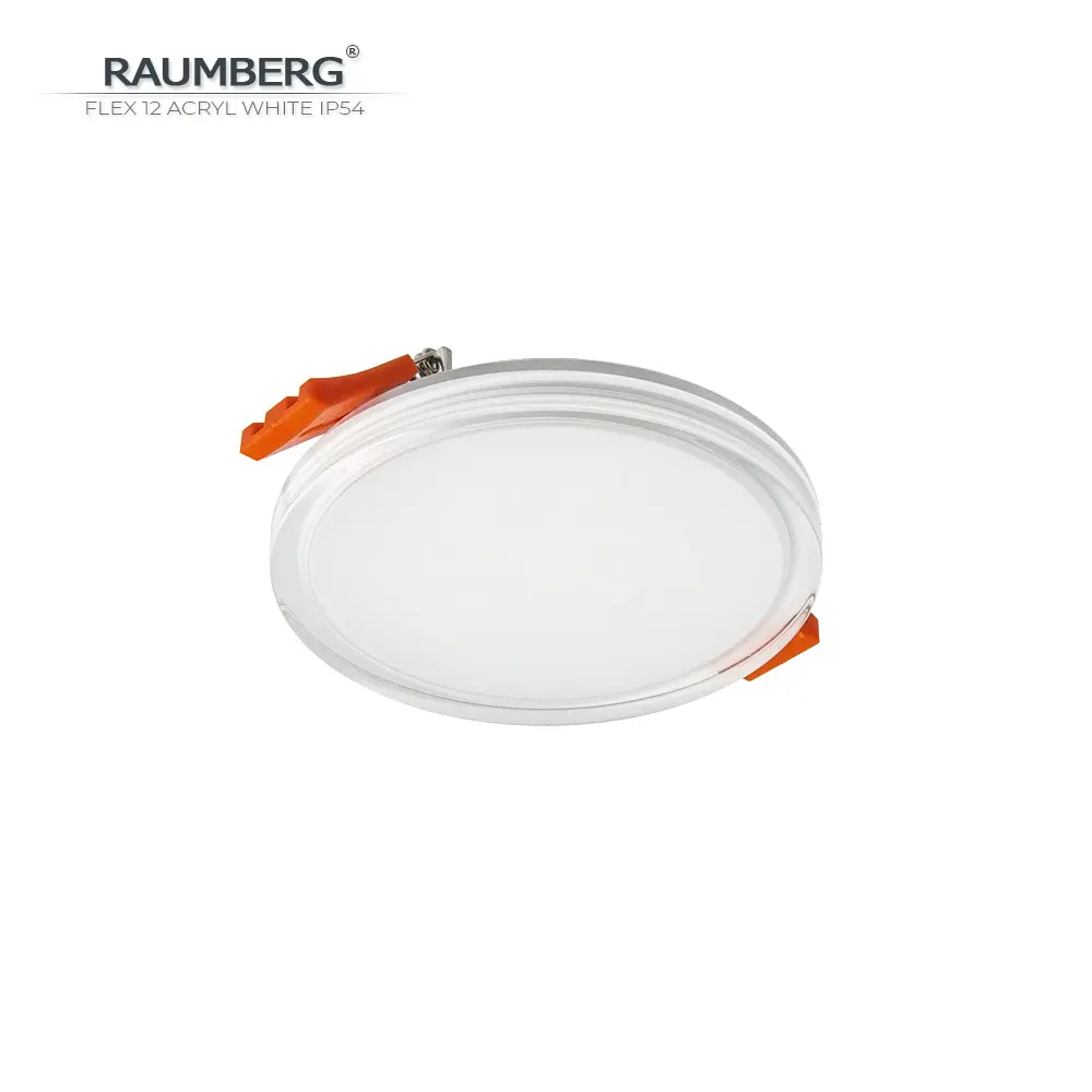 Фото 3 Светильник точечный встраиваемый светодиодный влагозащищенный Raumberg Flex 12 acryl IP54 под отверстие 65 мм 12 Вт теплый белый (желтый) свет цвет белый Фото 3 Светильник точечный встраиваемый светодиодный влагозащищенный Raumberg Flex 12 acryl IP54 под отверстие 65 мм 12 Вт теплый белый (желтый) свет цвет белый