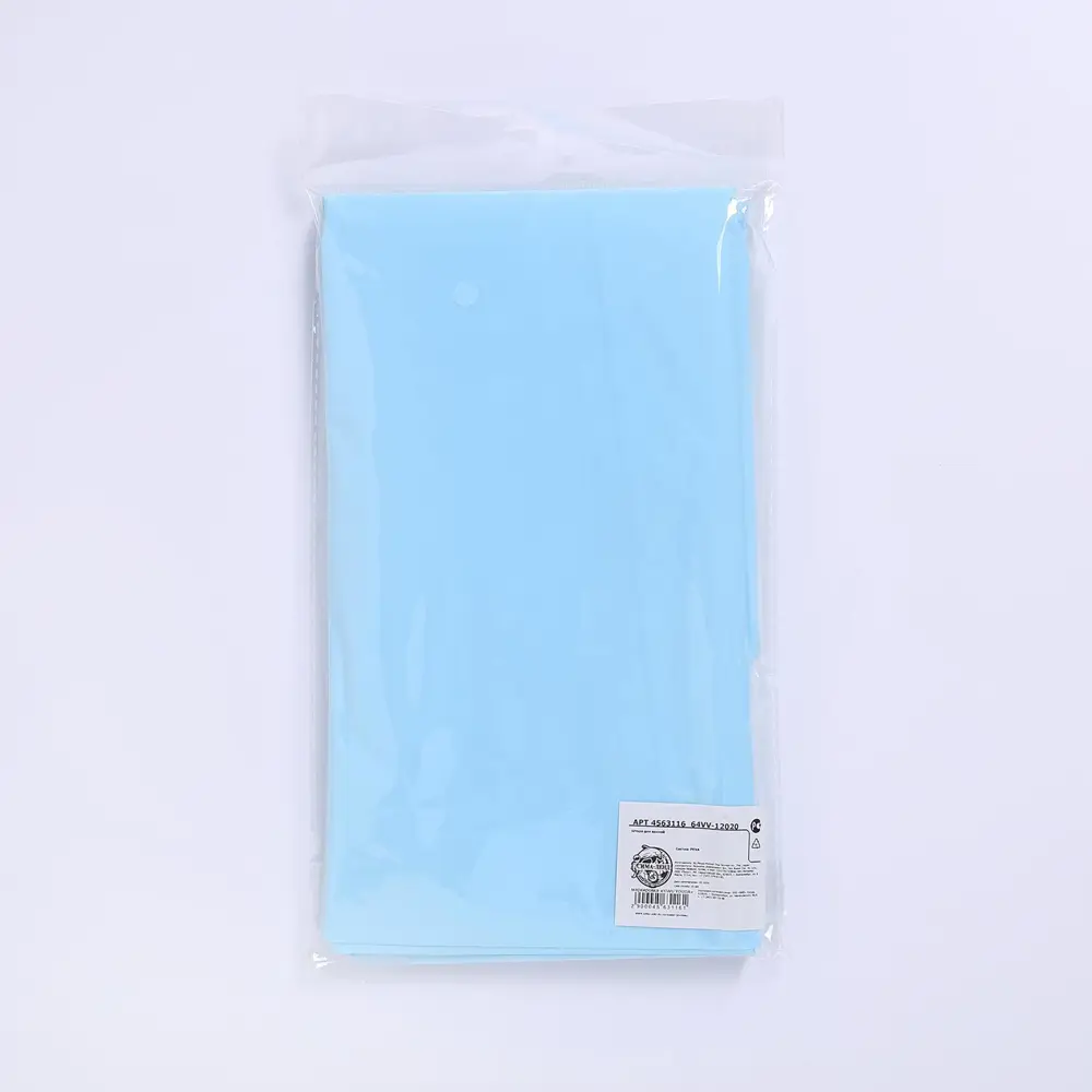 Фото 3 Шторка для ванной комнаты Simaland 4563116 180x180см цвет синий