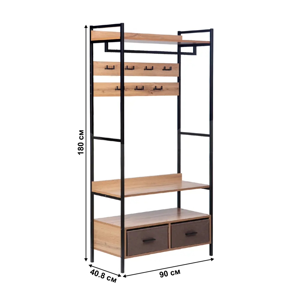 Фото 12 Гардероб Letta Frame Lite №2 75.2x180.8x40.8 см цвет дуб вотан Фото 12 Гардероб Letta Frame Lite №2 75.2x180.8x40.8 см цвет дуб вотан