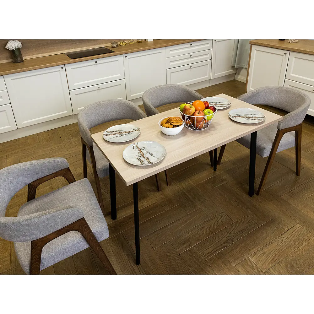 Фото Кухонный стол Diko Loft Delight Dining 60х60х75 см цвет шимо светлый Фото Кухонный стол Diko Loft Delight Dining 60х60х75 см цвет шимо светлый