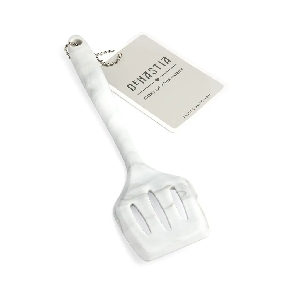 Фото 5 Лопатка кухонная Denastia малая мрамор силикон 1.6 см цвет серый Фото 5 Лопатка кухонная Denastia малая мрамор силикон 1.6 см цвет серый