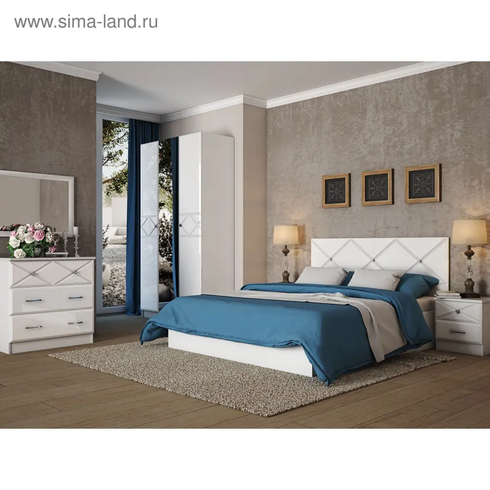 Фото 6 Шкаф распашной Клик мебель 120x221.6x54 см ЛДСП цвет белый Фото 6 Шкаф распашной Клик мебель 120x221.6x54 см ЛДСП цвет белый