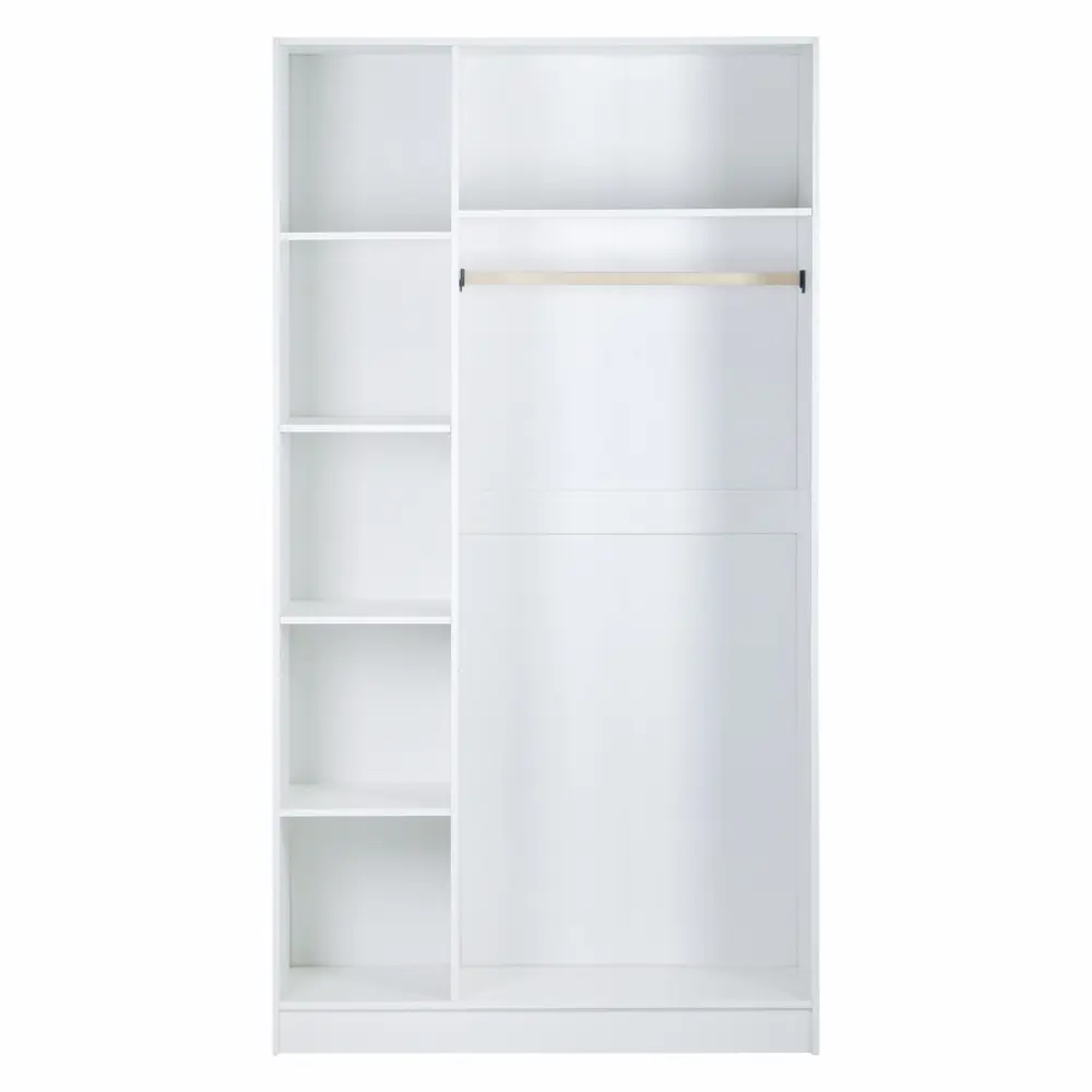 Фото 4 Шкаф распашной Клик мебель 120x221.6x54 см ЛДСП цвет белый Фото 4 Шкаф распашной Клик мебель 120x221.6x54 см ЛДСП цвет белый