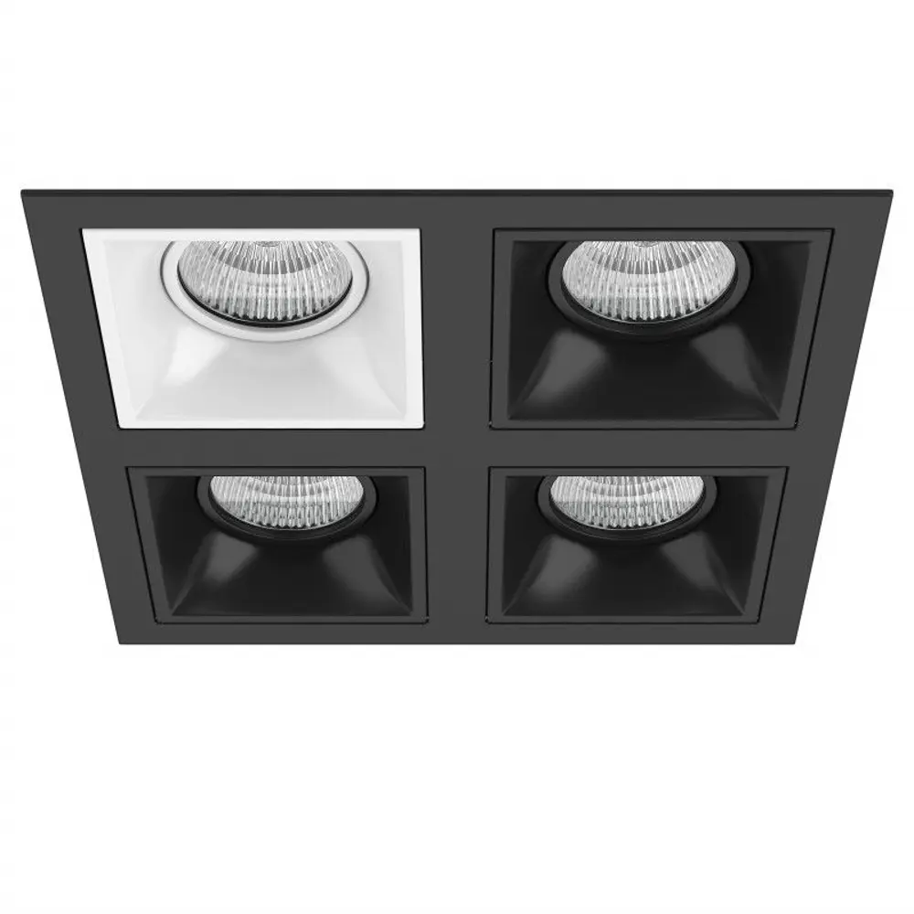 Фото Светильник точечный встраиваемый Lightstar Domino D54706070707 GU5.3 цвет черный Фото Светильник точечный встраиваемый Lightstar Domino D54706070707 GU5.3 цвет черный