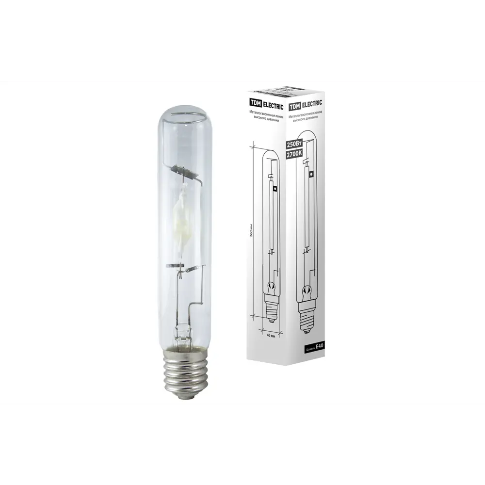 Фото Лампочка металлогалогенная Tdm electric Sq0325-0015 E40 220 В 250 Вт цилиндр белый 19100 Лм нейтральный белый свет Фото Лампочка металлогалогенная Tdm electric Sq0325-0015 E40 220 В 250 Вт цилиндр белый 19100 Лм нейтральный белый свет