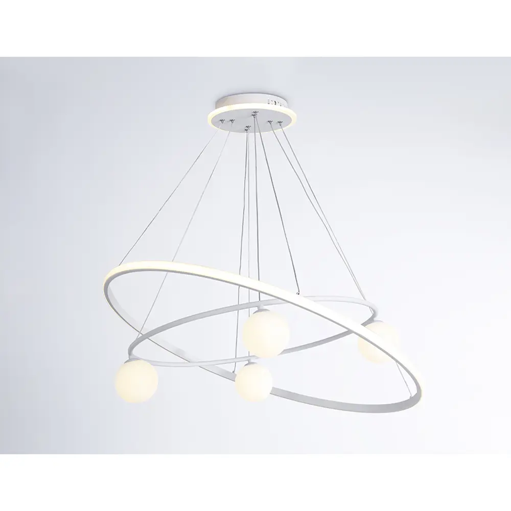 Фото 4 Светильник подвесной светодиодная Ambrella light Fl66326 с пультом управления 20 м² нейтральный белый свет цвет белый Фото 4 Светильник подвесной светодиодная Ambrella light Fl66326 с пультом управления 20 м² нейтральный белый свет цвет белый