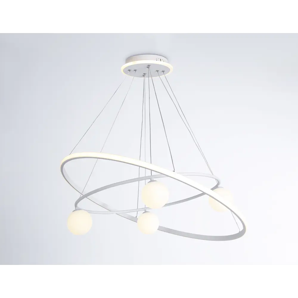 Фото 6 Светильник подвесной светодиодная Ambrella light Fl66326 с пультом управления 20 м² нейтральный белый свет цвет белый Фото 6 Светильник подвесной светодиодная Ambrella light Fl66326 с пультом управления 20 м² нейтральный белый свет цвет белый