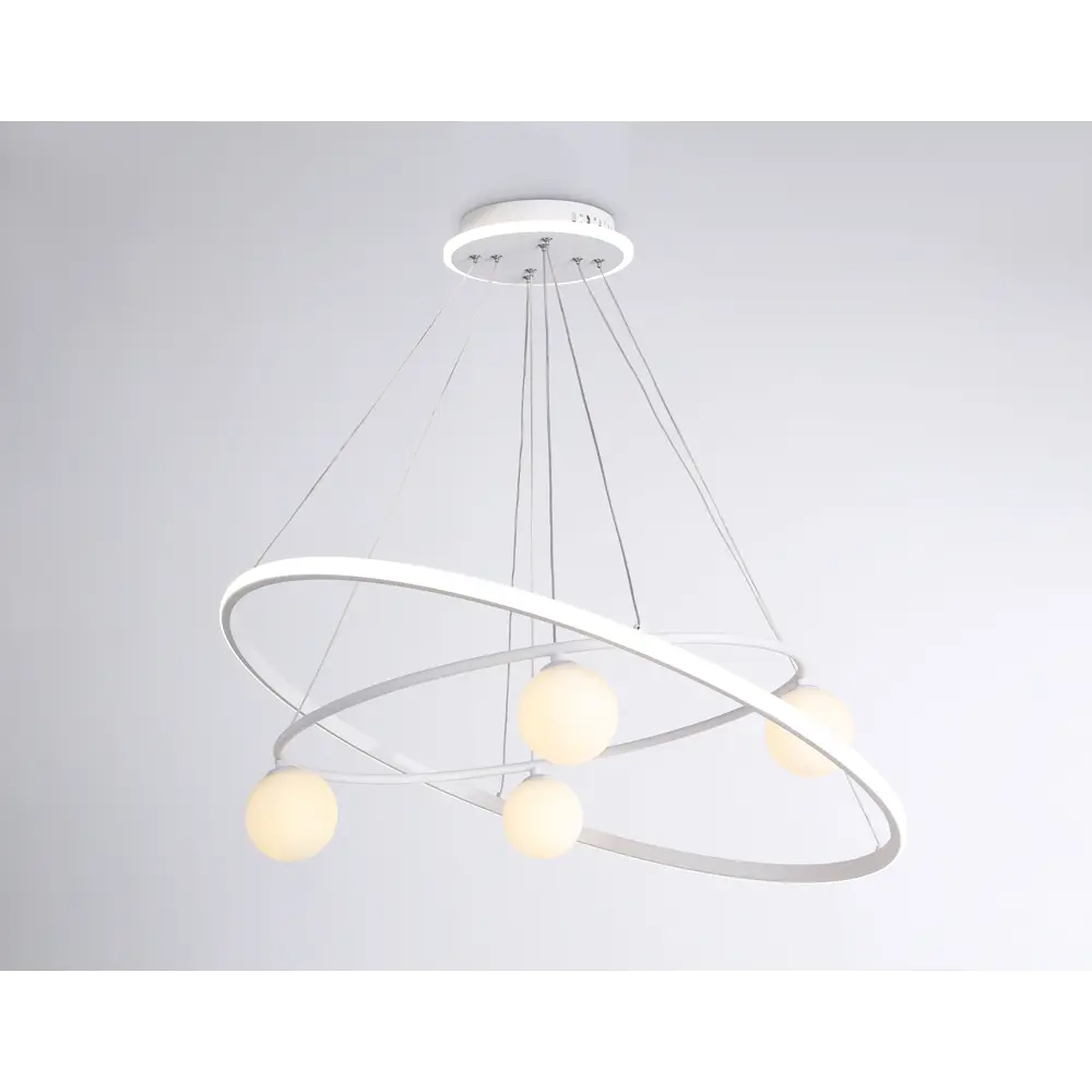 Фото 5 Светильник подвесной светодиодная Ambrella light Fl66326 с пультом управления 20 м² нейтральный белый свет цвет белый Фото 5 Светильник подвесной светодиодная Ambrella light Fl66326 с пультом управления 20 м² нейтральный белый свет цвет белый