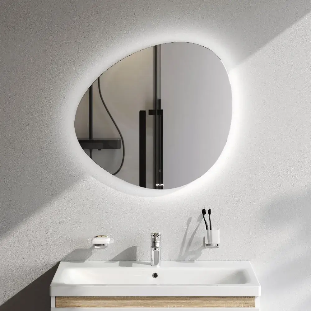 Фото Зеркало для ванной Am.pm X-Joy 70 см LED-подсветка по периметру бесконтактный ИК-сенсор M85MOX50701WG Фото Зеркало для ванной Am.pm X-Joy 70 см LED-подсветка по периметру бесконтактный ИК-сенсор M85MOX50701WG