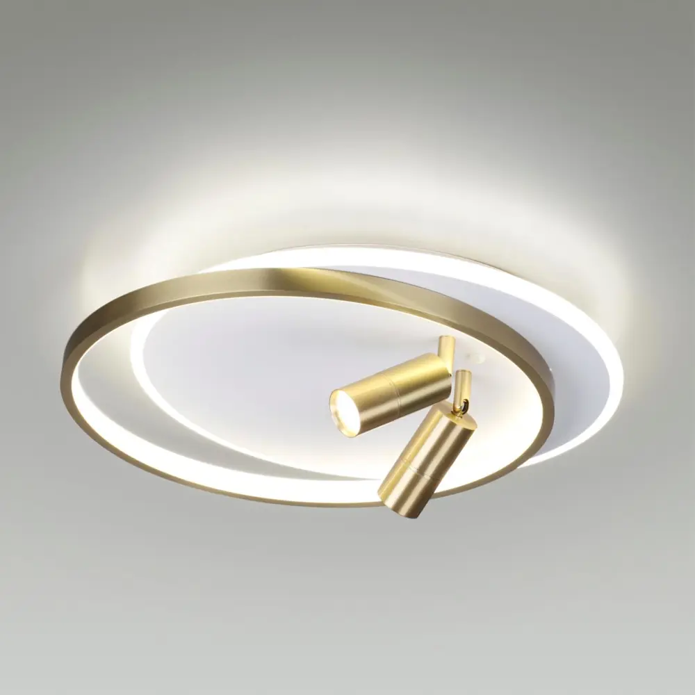 Фото 2 Люстра потолочная светодиодная Lumion 5603/63cl Lmn_5603_63cl 14 м² нейтральный белый свет цвет золото Фото 2 Люстра потолочная светодиодная Lumion 5603/63cl Lmn_5603_63cl 14 м² нейтральный белый свет цвет золото