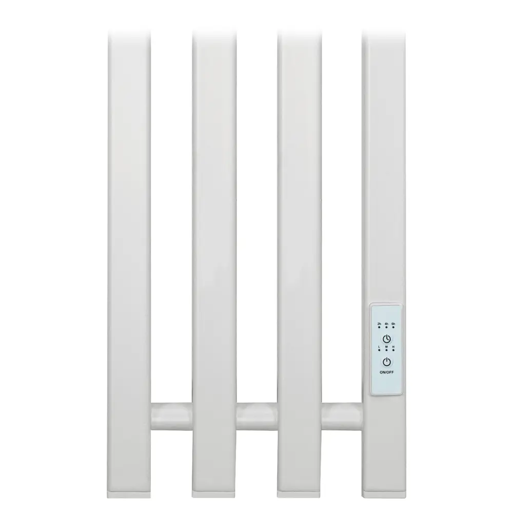 Фото 4 Полотенцесушитель электрический Primoclima Sol Q E White 210x1200 мм 122 Вт с терморегулятором I-образный цвет белый матовый Фото 4 Полотенцесушитель электрический Primoclima Sol Q E White 210x1200 мм 122 Вт с терморегулятором I-образный цвет белый матовый