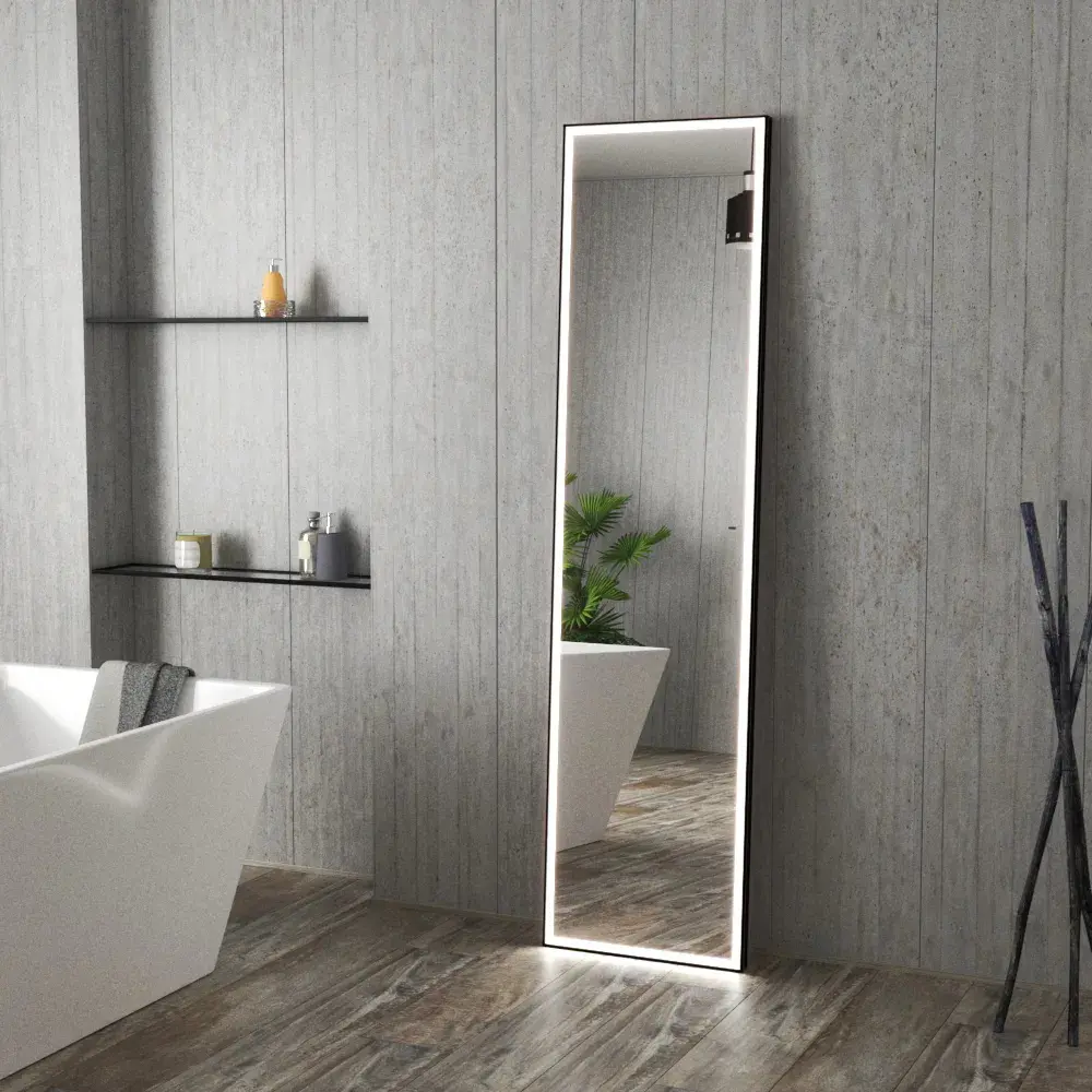 Фото 15 Зеркало напольное Teymi ЗЛП32 Helmi 45x175 LED Black Edition, сенсор Фото 15 Зеркало напольное Teymi ЗЛП32 Helmi 45x175 LED Black Edition, сенсор