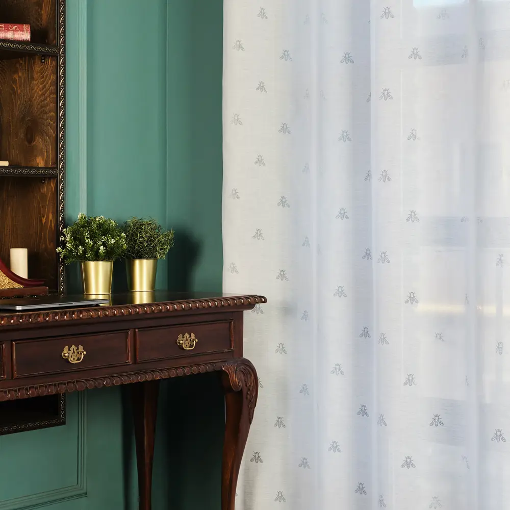 Фото 5 Тюль на шторной ленте Moroshka Zolotoy Roy 938-206-01, 270x280 см, цвет белый