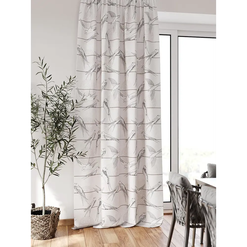 Фото Штора блэкаут на шторной ленте Comfy Way Флонтос - 30 CW594030-260, 260x150 см, цвет бежевый Фото Штора блэкаут на шторной ленте Comfy Way Флонтос - 30 CW594030-260, 260x150 см, цвет бежевый