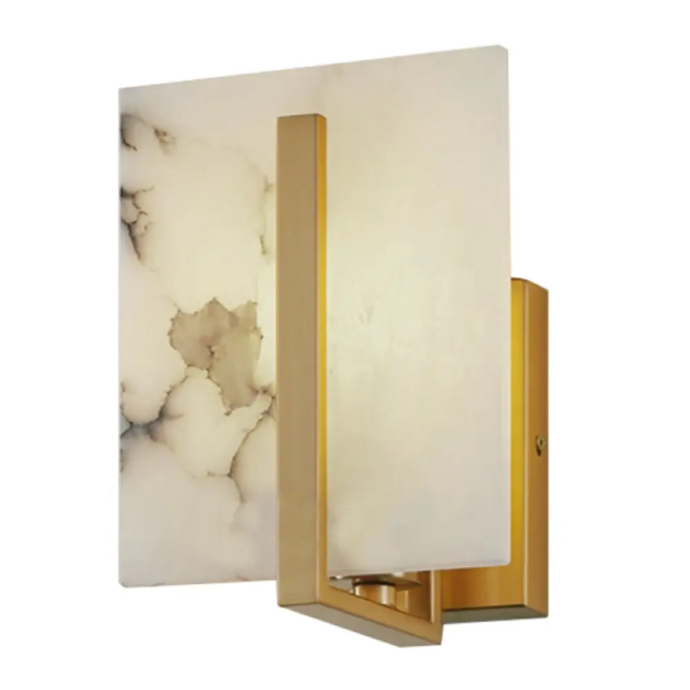 Фото Настенный светильник Imperiumloft Marble square wall lamp 74296-22 цвет коричневый Фото Настенный светильник Imperiumloft Marble square wall lamp 74296-22 цвет коричневый