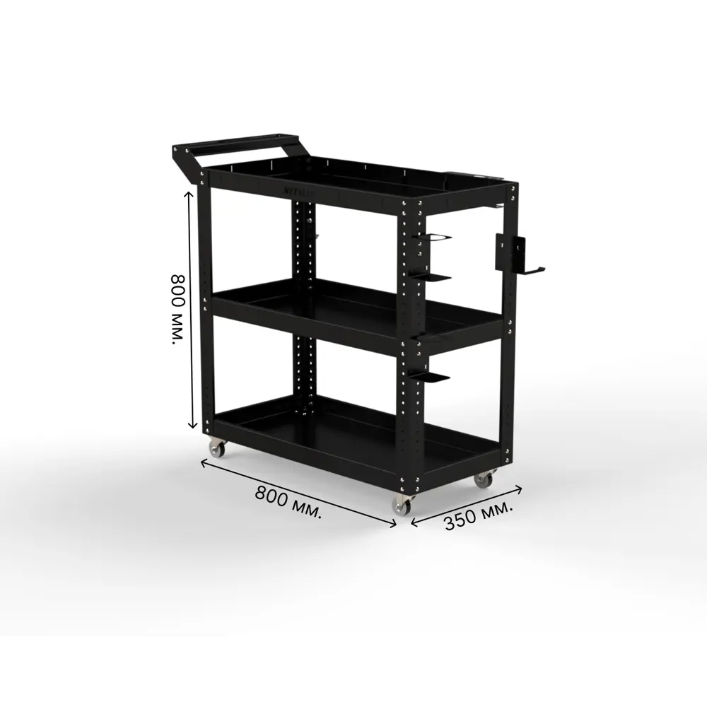 Фото Тележка инструментальная Metalex Тип 1 118086 700x450x800 мм Фото Тележка инструментальная Metalex Тип 1 118086 700x450x800 мм