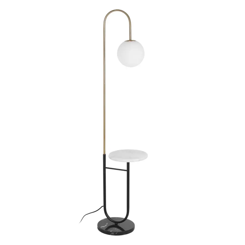 Фото Торшер Loft it Sonni 10145 black со столиком цвет белый Фото Торшер Loft it Sonni 10145 black со столиком цвет белый