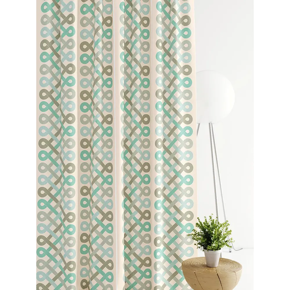 Фото 4 Штора на шторной ленте Comfy Way Линсти - 65 CW592065-270, 270x150 см, цвет бирюзовый Фото 4 Штора на шторной ленте Comfy Way Линсти - 65 CW592065-270, 270x150 см, цвет бирюзовый