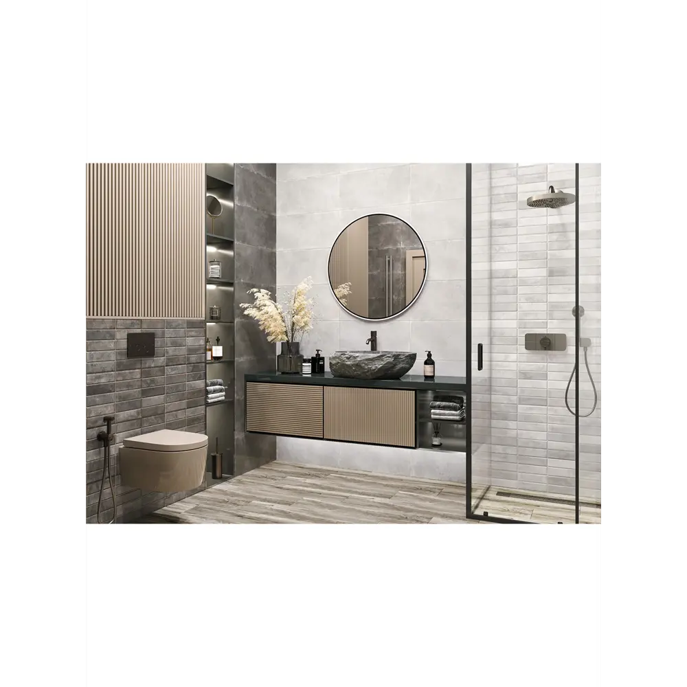 Фото 6 Настенная плитка New trend Elbrus WT36ELR07 30x60см цвет серый Фото 6 Настенная плитка New trend Elbrus WT36ELR07 30x60см цвет серый